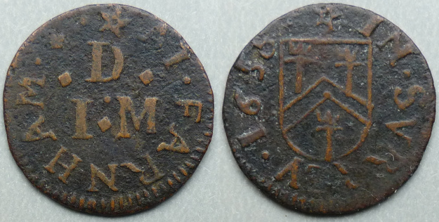 Farnham, I D (M) 1658 farthing